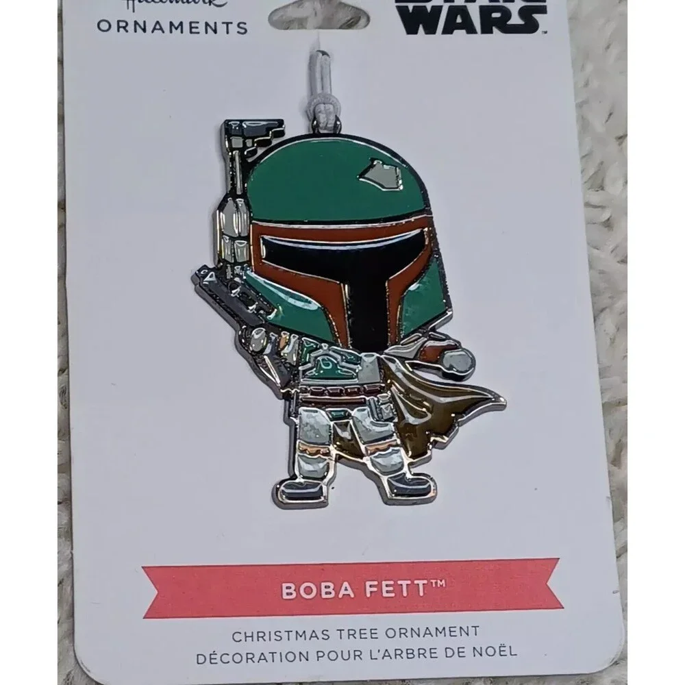 Hallmark  Star Wars BOBA FETT The Bounty Hunter Metal Enamel Christmas Ornament